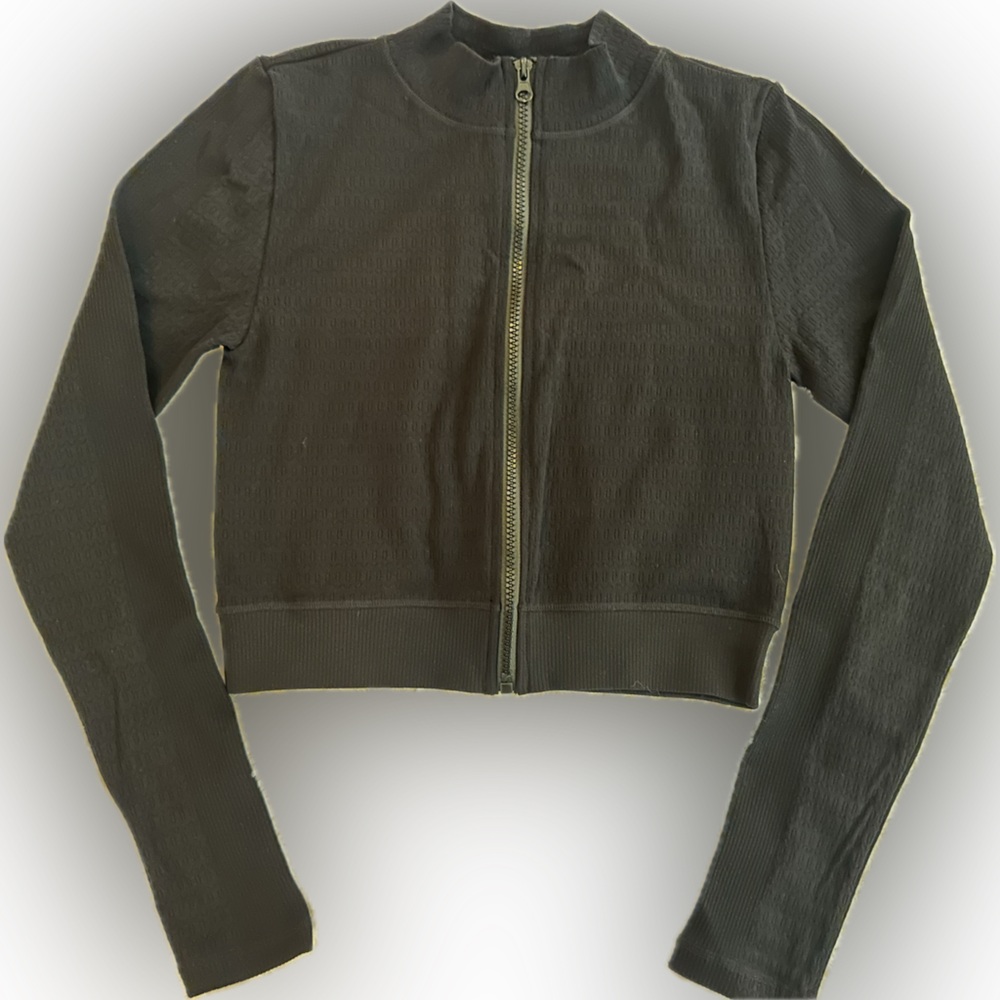 Black Activewear Zip-Up NWOT